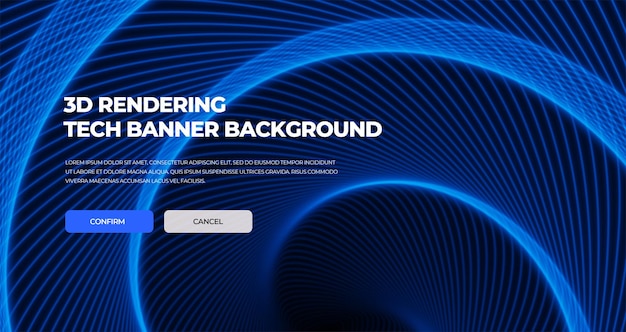 Abstrakter Website-Sci-Fi-Tech-Banner-Hintergrund