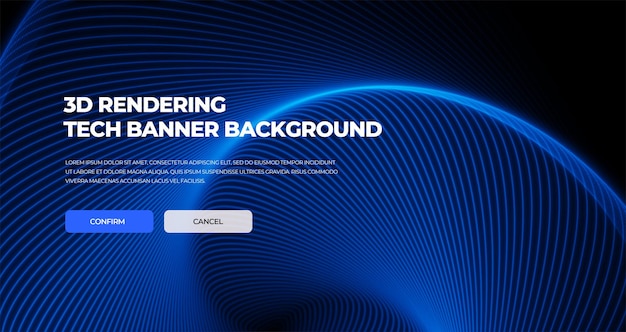 Abstrakter Website-Sci-Fi-Tech-Banner-Hintergrund