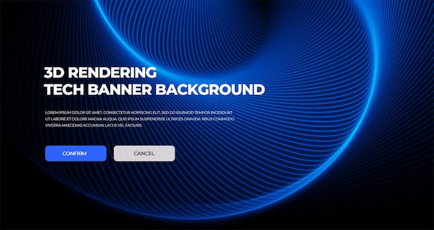 Abstrakter Website-Sci-Fi-Tech-Banner-Hintergrund