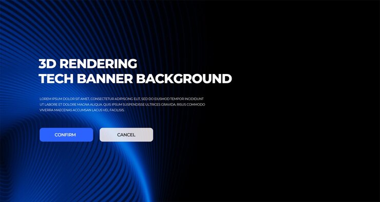 PSD abstrakter website-sci-fi-tech-banner-hintergrund