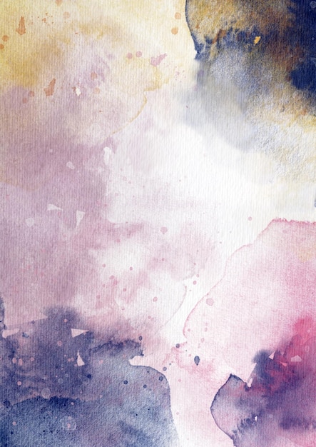 Abstraktes Aquarell Himmel mit Pastellfarben