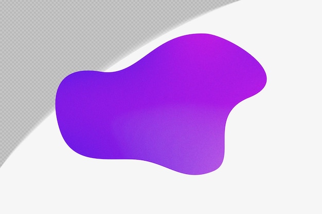Abstraktes Form-Farbverlaufselement mit violetter, bunter Farbvorlage im PSD-Design