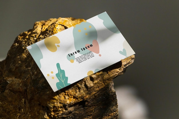 Abstraktes Visitenkarten-Mockup