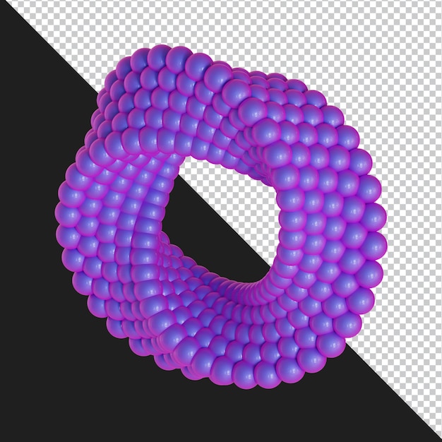 Abstraktní geometrický tvar, futuristický gradient, materiálový design, 3D renderování