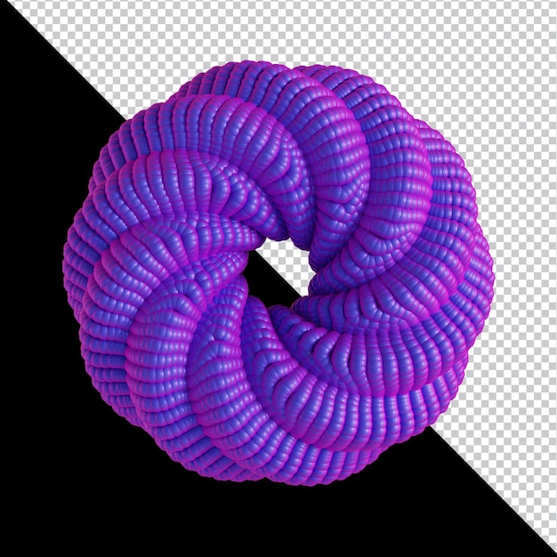 Abstraktní geometrický tvar, futuristický gradient, materiálový design, 3D renderování
