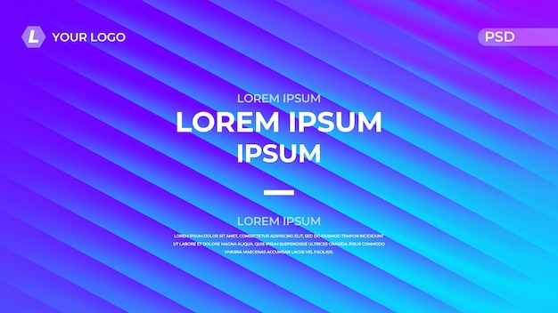 Abstraktní technický modrý plakát