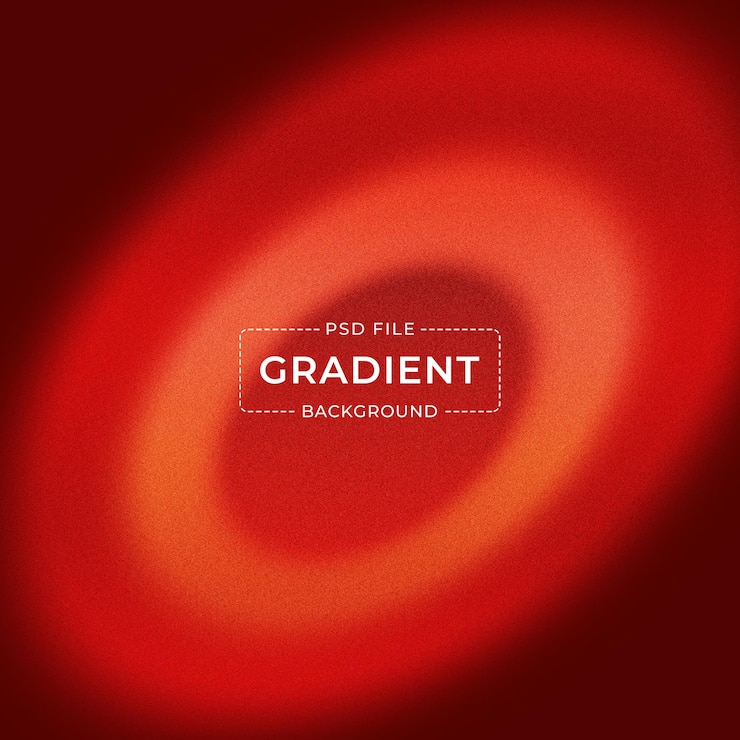 PSD abstrato gradiente vermelho e laranja com textura