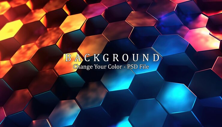 PSD abstrato hexágono plano de fundo ia generativa