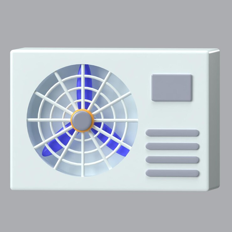 PSD ac condenser 3d icon