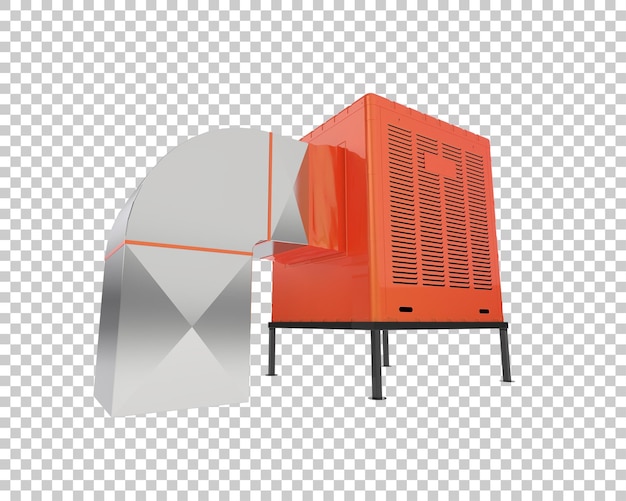 AC-Maschine isoliert auf durchsichtigem Hintergrund 3D-Rendering-Illustration