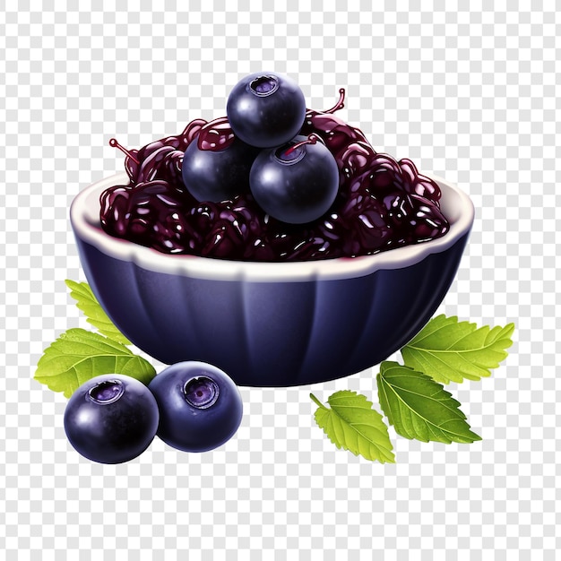 PSD acai isolé sur un fond transparent