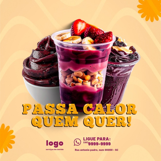 Acai psd editable