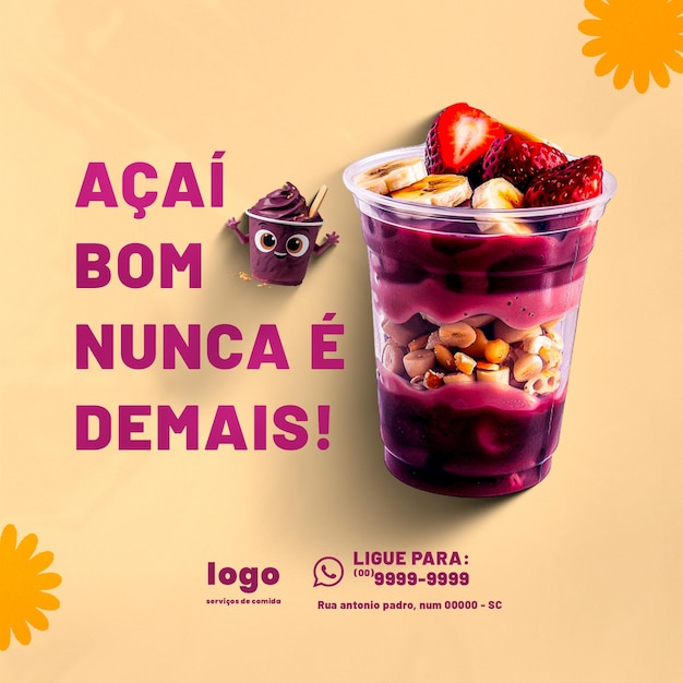 Acai psd editable