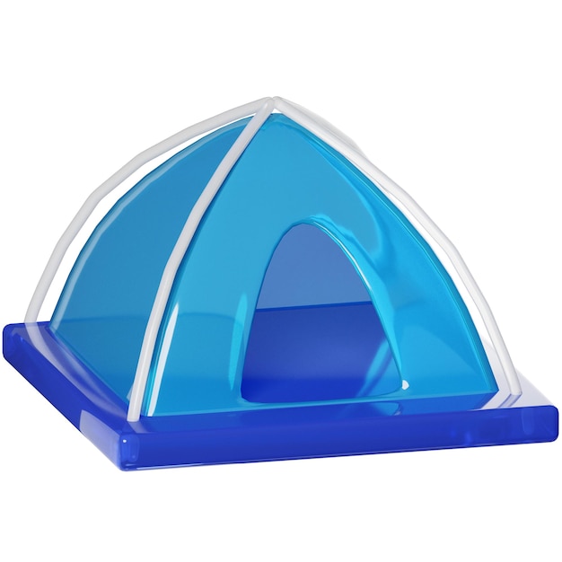 acampada de tiendas de campaña Viajes Vacaciones 3D