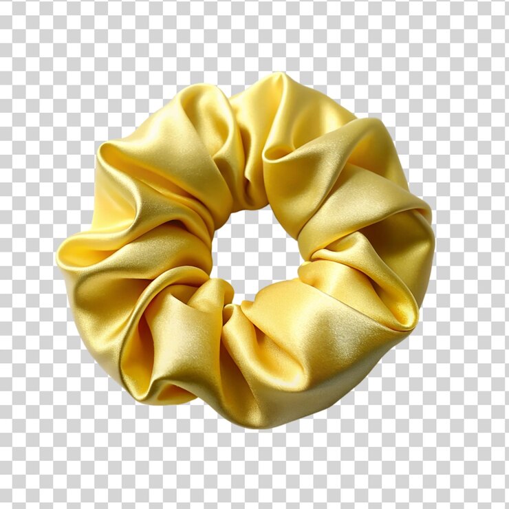 PSD accesorio de cabello amarillo aislado sobre un fondo transparente