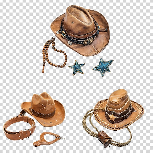 Accesorio de vaquero png aislado en fondo transparente