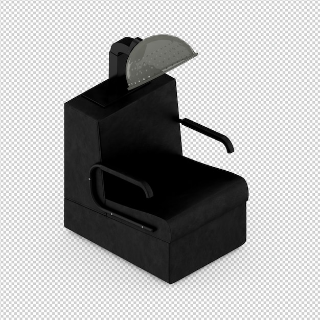 Accesorios de belleza isométricos renderizado aislado en 3D