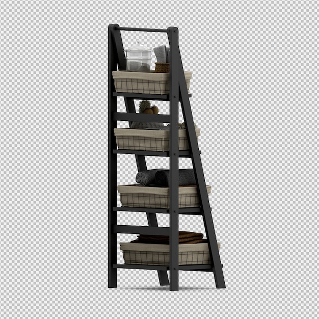 Accesorios de cocina isométricos render 3D
