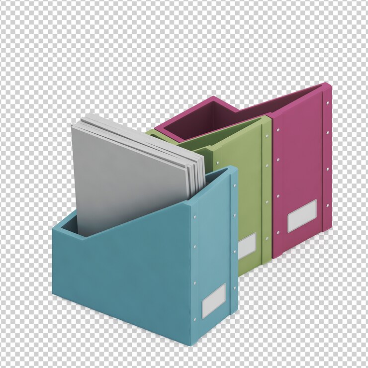 PSD accessoires de bureau isométriques