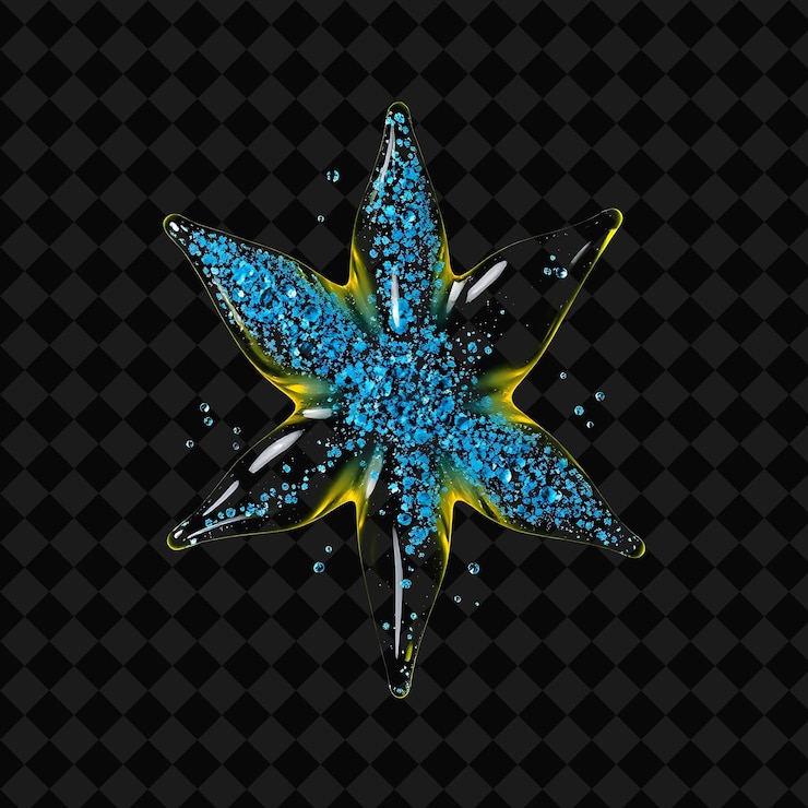 PSD el aceite de neroli mezclado con brillantes topazes azules produce un efecto fluido png brillante y estimulante