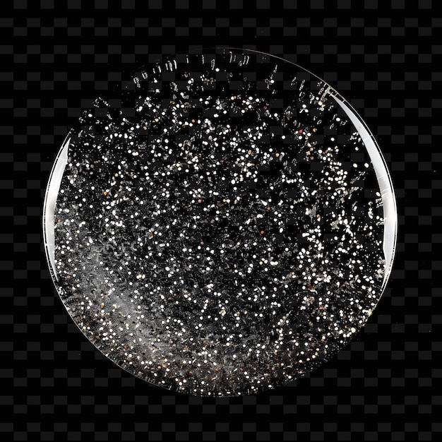 El aceite de salvia mezclado con brillos claros de cuarzo produce un elemento de efecto brillante transparente