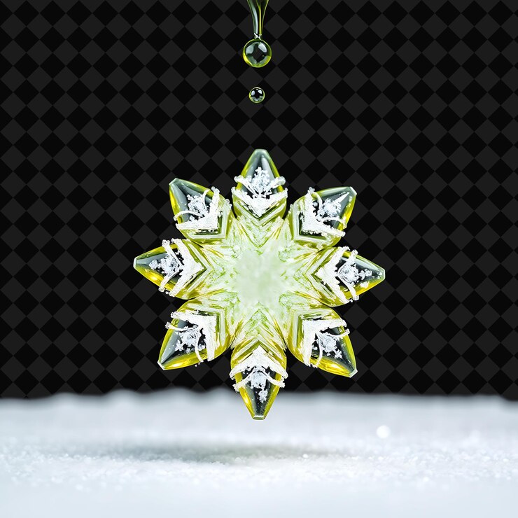 PSD el aceite de wintergreen combinado con brillos de plata genera un efecto de objeto fluido png brillante
