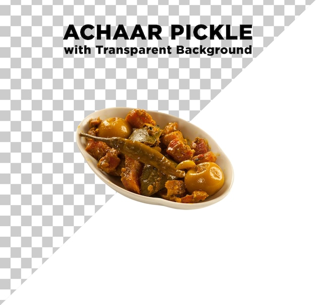 PSD achaar pickle nourriture indienne pakistanaise photo avec fond transparent