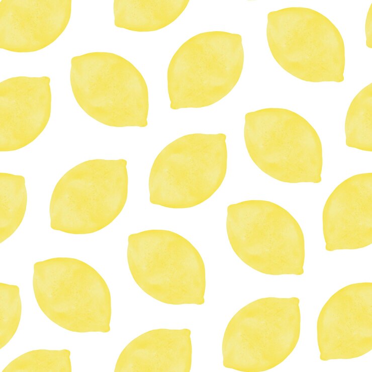 PSD acquerello limoni modello senza cuciture estate soleggiato stampa disegnata a mano per tessuti o arte murale