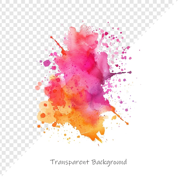 PSD acquerello pittura splash