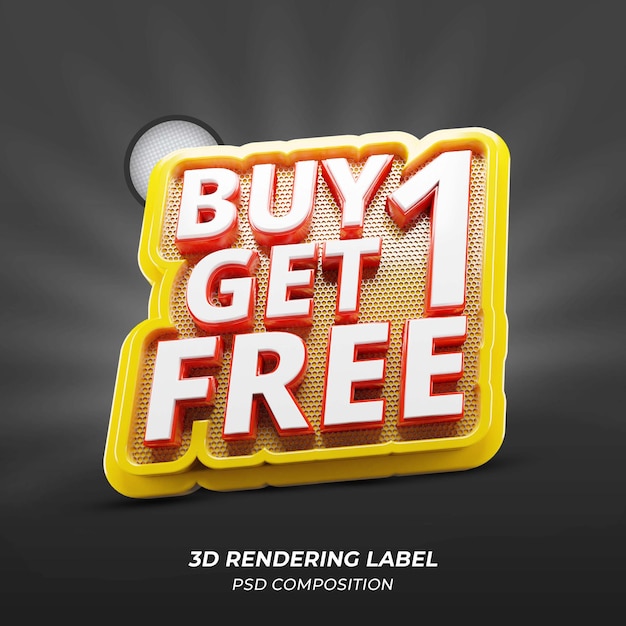 Acquista 1 Ottieni 1 offerta 3d label