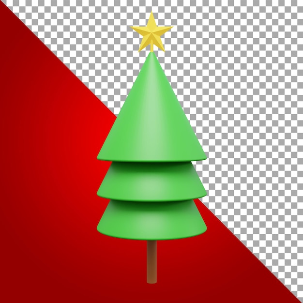 Actif étoile de sapin de Noël de modélisation 3D