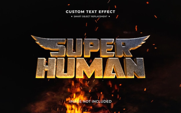 Actionfilm und Videospiel 3D-Textstileffekt