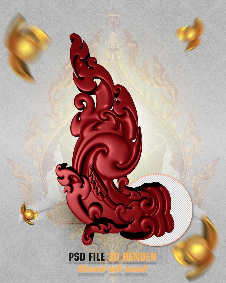 PSD activo de arte khmer