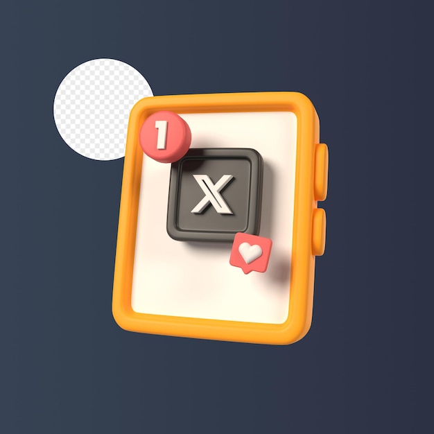 Activos 3D de iconos de redes sociales para apoyar un mejor diseño