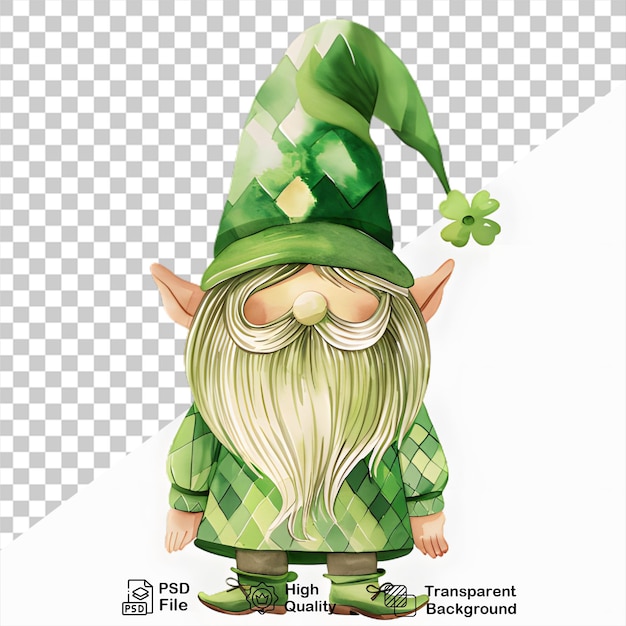 Acuarela patrick day personaje en fondo transparente incluyen imagen