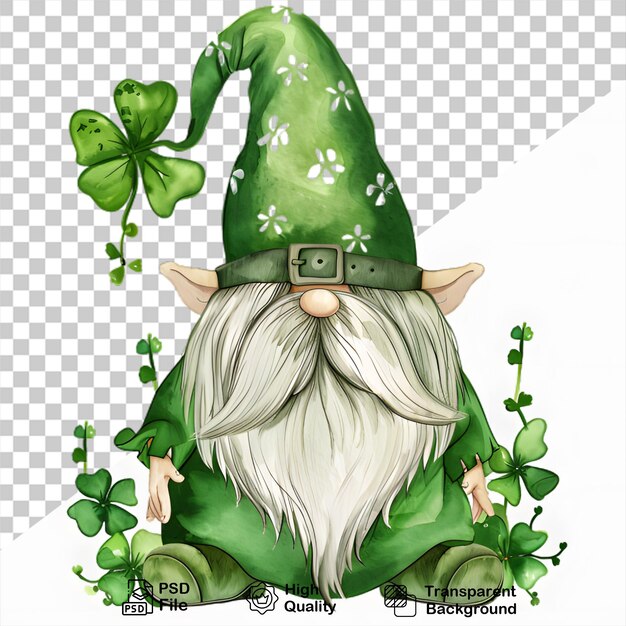 PSD acuarela patrick day personaje en fondo transparente incluyen imagen