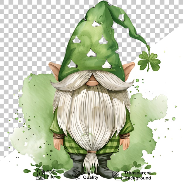 PSD acuarela patrick day personaje en fondo transparente incluyen imagen