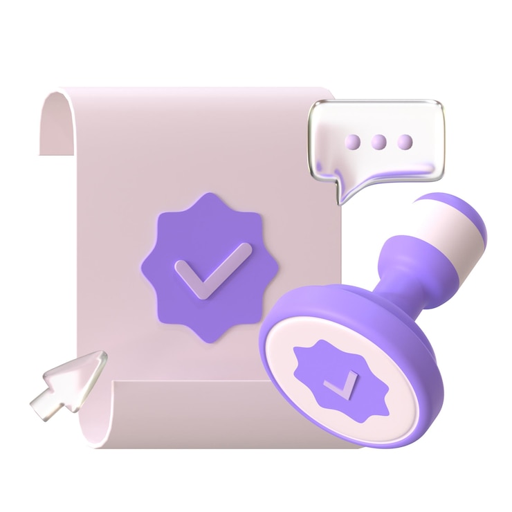 PSD acuerdo de aprobación objeto 3d de inicio de negocio