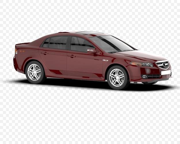 Acura TL Sedán Rojo Diseño automovilístico elegante y elegante