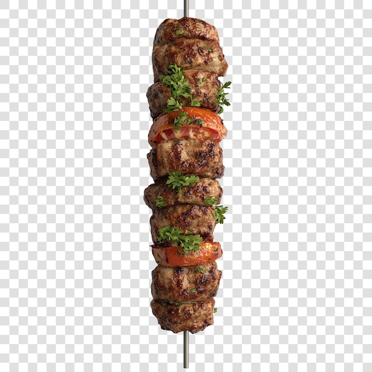 PSD adana kebab símbolo árabe islámico aislado en un fondo transparente