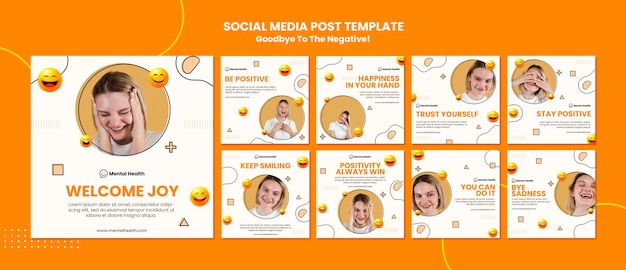 Addio al modello di post instagram negativo