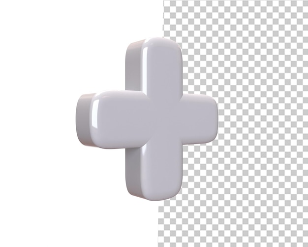 PSD además de renderizado de icono 3d