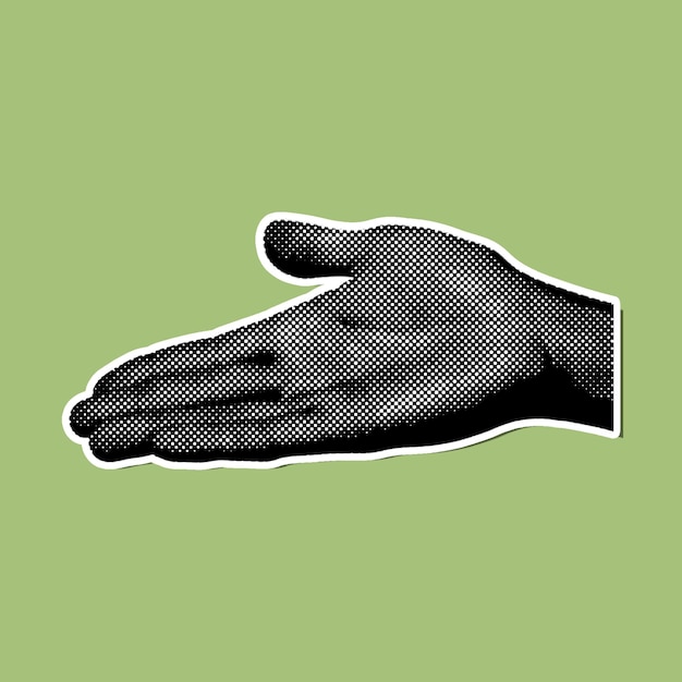 adesivo isolado em estilo semitono