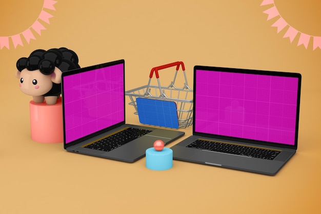 Adha Shopping mockup