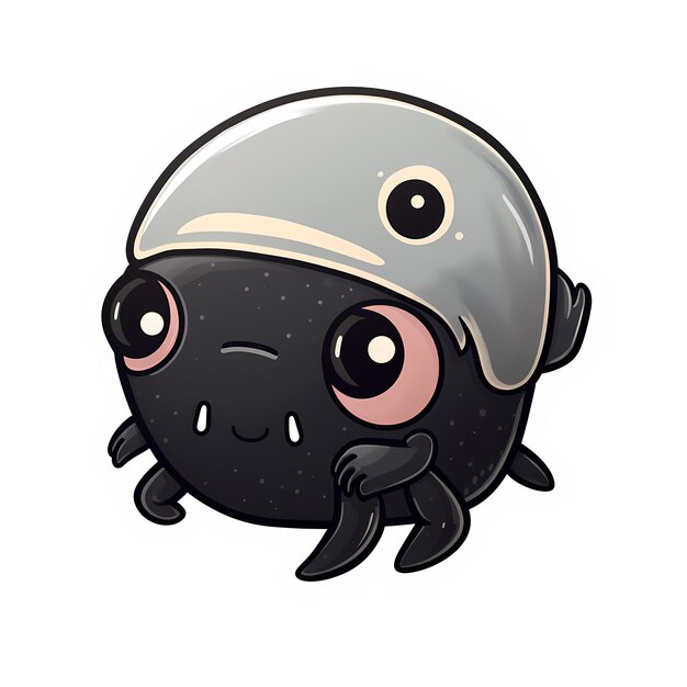 Adhesivo de escarabajo kawaii archivo transparente png