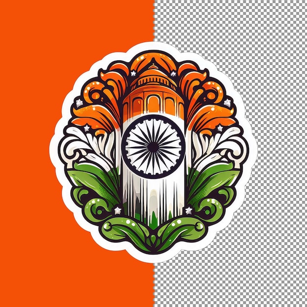 PSD el adhesivo de gloria de la república de la india