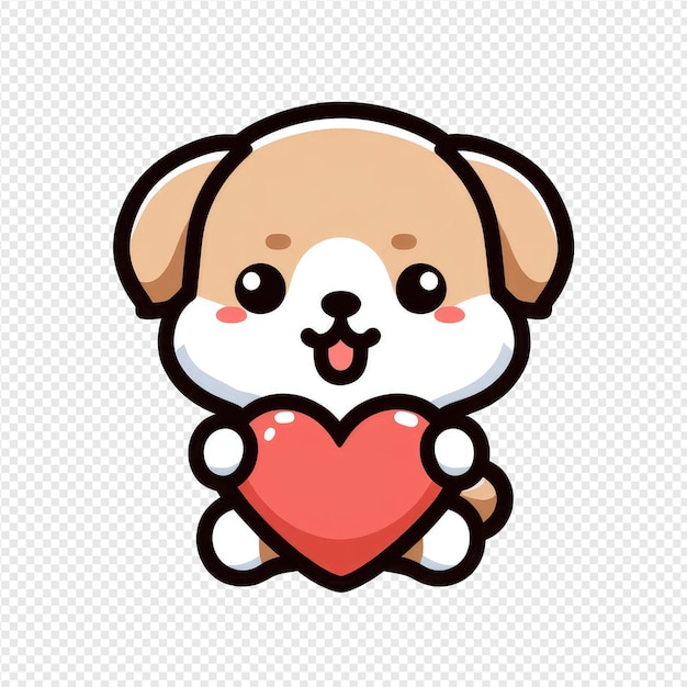 Adhesivo de png para cachorros amigables