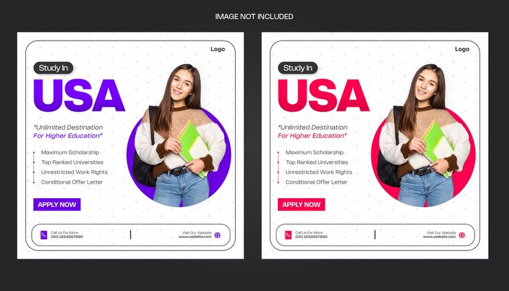 PSD admisión a la universidad de psd diseño de publicaciones en redes sociales o plantilla de publicaciones en instagram
