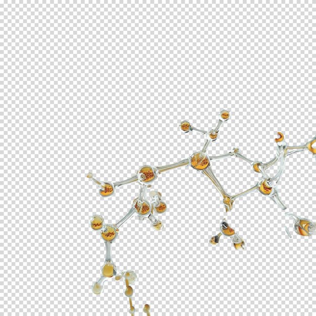 PSD l'adn isolé sur un fond transparent