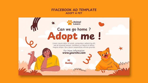 Adopte un diseño de plantilla para mascotas
